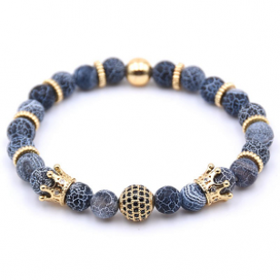 Armband  Agate Zirkonia Goud